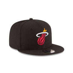 Miami Heat Black 9FIFTY Snapback Hat