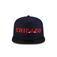 Chicago Bulls Navy Denim 59FIFTY A-Frame Fitted Hat