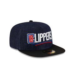 Los Angeles Clippers Navy Denim 59FIFTY A-Frame Fitted Hat