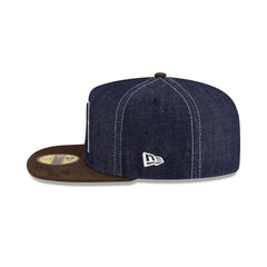 Houston Astros Houston Pack Denim Cooperstown Logo 59FIFTY A-Frame Fitted Hat