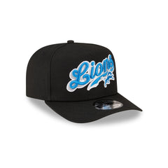 Born x Raised x Detroit Lions Script Black 9FIFTY A-Frame Snapback Hat