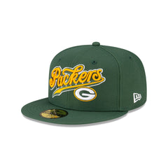 Born x Raised x Green Bay Packers Script 59FIFTY Fitted Hat