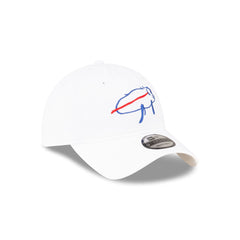 Buffalo Bills Billustration White 9TWENTY Adjustable Hat