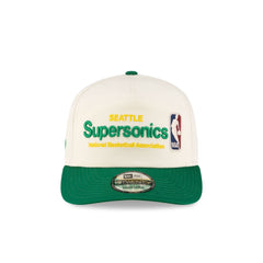 Seattle SuperSonics 1975-1995 Hardwood Classics Sign Stack Chrome White 19TWENTY Adjustable Hat