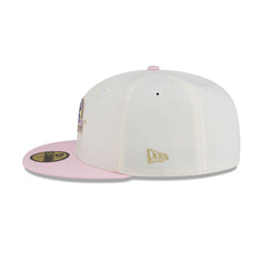 Just Caps Chrome Pink Golden State Warriors 59FIFTY Fitted Hat