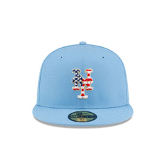 New York Mets Red. White & Blue 59FIFTY Fitted Hat