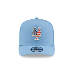New York Mets Red. White & Blue 9FIFTY A-Frame Snapback Hat