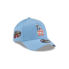 Los Angeles Dodgers Red. White & Blue 9FORTY A-Frame Snapback Hat