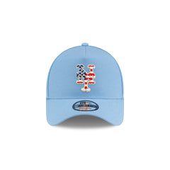 New York Mets Red. White & Blue 9FORTY A-Frame Snapback Hat