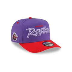 Toronto Raptors Hardwood Classics 90s Script 9FIFTY A-Frame Snapback Hat