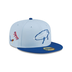 Buffalo Bills Billustration by Grace 59FIFTY Fitted Hat