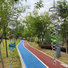 Rotating wind chime tail indoor and outdoor decoration