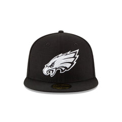 Philadelphia Eagles Black & White 59FIFTY Fitted Hat
