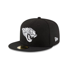 Jacksonville Jaguars Black & White 59FIFTY Fitted Hat