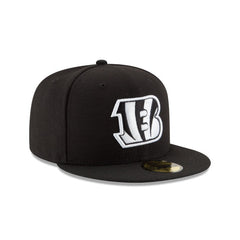 Cincinnati Bengals Black & White 59FIFTY Fitted Hat