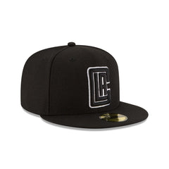 Los Angeles Clippers Black & White 59FIFTY Fitted Hat