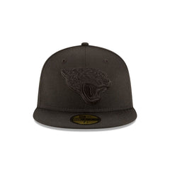 Jacksonville Jaguars Black On Black 59FIFTY Fitted Hat