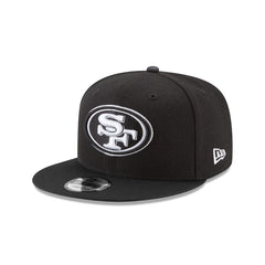 San Francisco 49ers Black and White 9FIFTY Snapback Hat