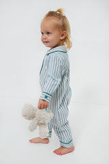 Infant Emerald Ticking Cambridge Romper