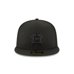 Houston Astros Blackout Basic 59FIFTY Fitted Hat