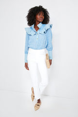 Chambray Linen Mirabella Blouse