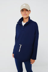 Navy Cinched Natalie Quarter Zip