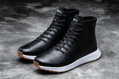 Men's Deconstructed Leather High-Top
