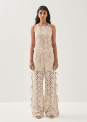 Dibun Lace Cream Trousers