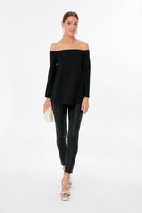 Black Miranda Off The Shoulder Blouse