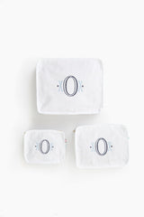 White Seersucker Travel Set