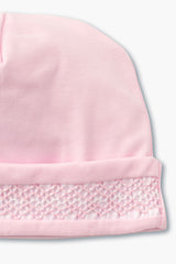 Pink Hand Smocked Hat