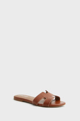 Cognac Leather Alibi Sandals