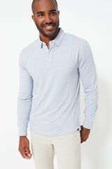 Madaket Stripe Long Sleeve Movement Polo