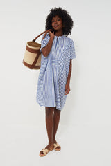 Blue Stripe Emerson Short Caftan