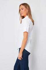 White Short Sleeve Essentials Shirt