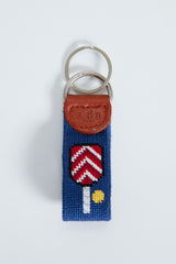 Pickleball Needlepoint Key Fob