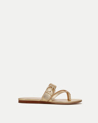 Salva Metallic Crisscross Sandal