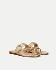 Salva Metallic Crisscross Sandal