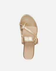 Salva Metallic Crisscross Sandal