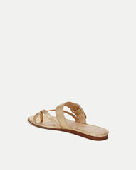 Salva Metallic Crisscross Sandal