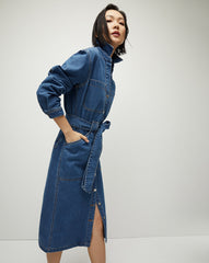Evelyn Chambray Dress