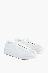 White Nylite Bold Plus Canvas Sneakers