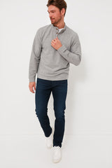Gray Clayton Textured Pullover