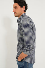 Navy White Check Movement Shirt