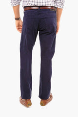 The Graduate in New Navy Sueded Twill (32 Inseam)