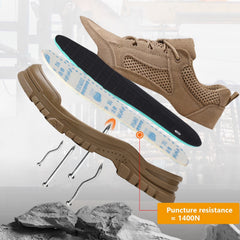 Men's Anti-smashing, Anti-puncture, Lightweight and Breathable Work Shoes