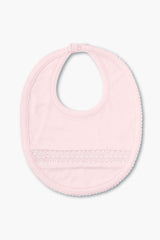 Pink Hand Smocked Bib