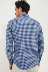 Navy Skies Check Movement Shirt