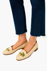 Natural Panama Gator Slippers