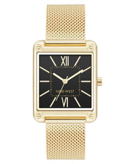 Rectangular Case Mesh Bracelet Watch